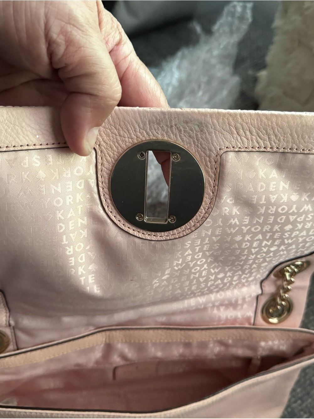 Kate Spade Pink Quilted Leather Crossbody Bag - Picture 10 of 11